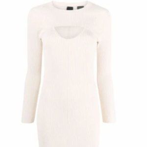 PINKO cut-out detail knitted dress